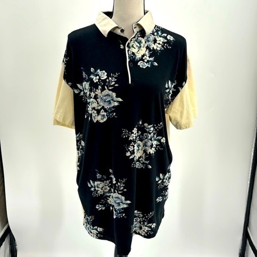 UEC Men’s Barabas floral front polo shirt size XXL